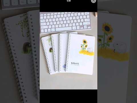 مفكرة سلكية 5 بتصميم الزهور 4 قطع 60 ورقة مخططة للمدرسة 1 قطعة 1 مجموعة مكتبة دفتر ملاحظات