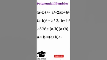 #Algebraic Identities in one sec || #math tricks || #shorts