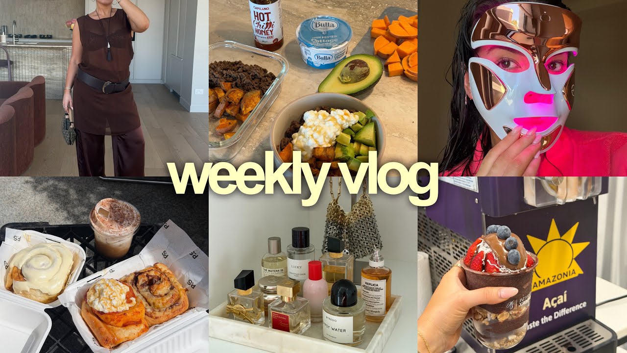 weekly vlog 💌 house update, skincare, açai machine + meals 