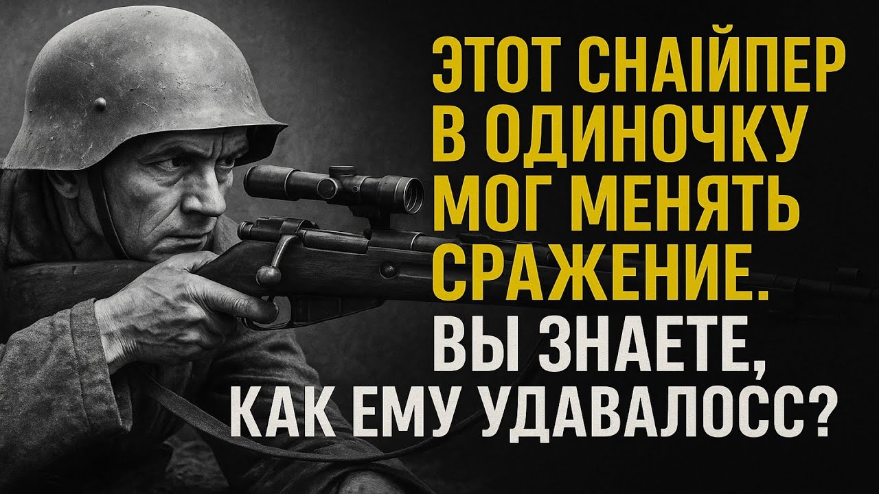 Этот Снайпер в одиночку мог менять ход сражений. Знаете как ему это удавалось?