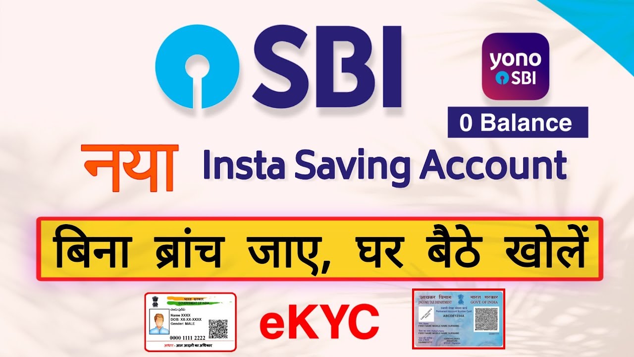 Sbi Insta Saving Account Online Opening Sbi Zero Balance Saving 