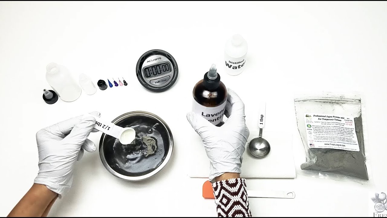 Jagua Powder - Freeze-Dried Ready-Mix suggested mixing instructions.