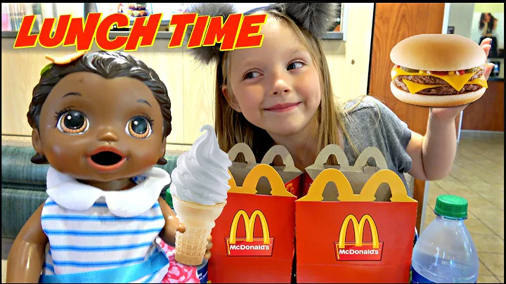 BABY ALIVE goes to McDONALDS! FOOD and FUN! The Li...