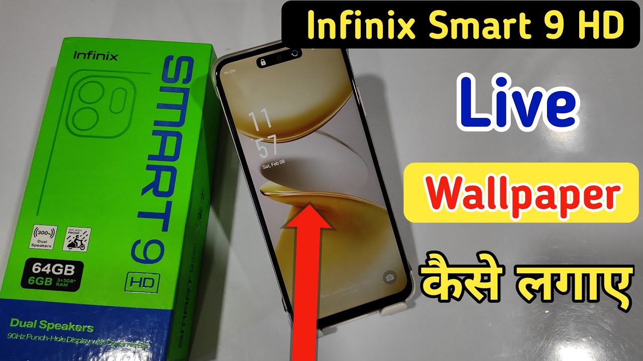 Infinix smart 9 hd me live wallpaper kaise lagaye / Infinix smart 9 hd wallpaper download kaise kare