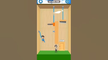 rescue cut rope puzzle stage 738| rescue cut rope puzzle game for android and iOS #shorts