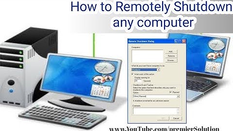 How to remotely shutdown any computer (2019)