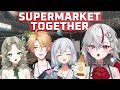 【Supermarket Together】四個人一起打工!?一定會變成很棒的店,對吧?對吧? ft.Ellise, 三千華, 契夏【灰薔薇ティア】