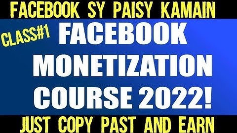 Facebook Monetization complete Course 2022|Facebook Earning Course|Ads Break|All about concepts