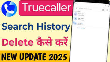 truecaller me search history kaise delete kare | how to delete search history in truecaller ✅
