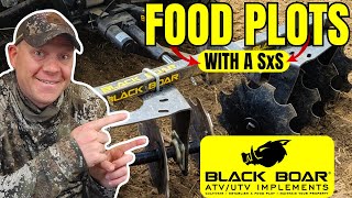 How To Put In Food Plots with an ATV or SxS 🦌🦌🦌 [Black Boar Implements]
