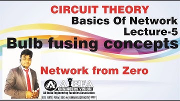 Lecture 5 I Bulb fusing Concepts I Circuit Theory I GATE 2021 I GATE 2022 I ESE I BPSC AE I AIEFA