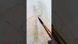 paint with me || Jesus Christ #newsketchbook #watercolor #jesus #art #drawing