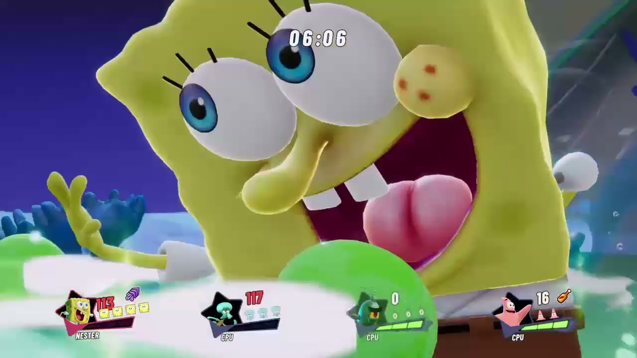NASB 2 - Spongebob vs Squidward vs Plankton vs Patrick