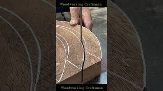 Tips &amp; Skills Making Unique Curved Table Top #woodworking #woodworkingcraftsman #tips