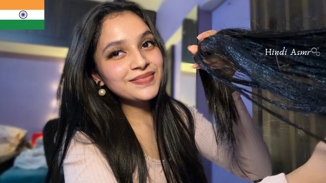 Hindi Asmr | Personal Attention Roleplay ~ Most Realistic Haircut, Head Massage & Hairplay💆🏻‍♀️🛀