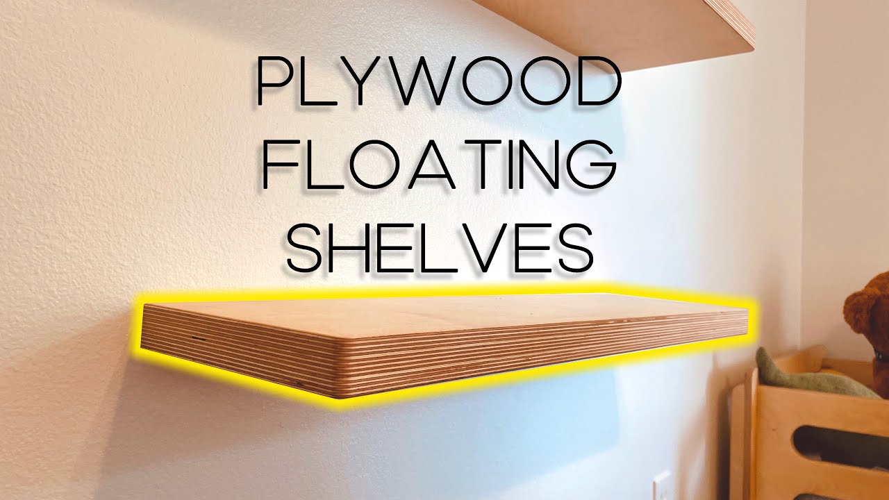 Making Floating Wall Shelves From One Sheet of Plywood 