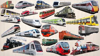 TRAINS Vehicles - Tổng hợp Tàu Hỏa, Xe Lửa | Bullet Train, Freight Train, Monorail, Maglev, Subway