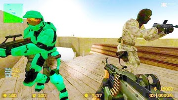 Counter Strike Source - Zombie Escape mod online gameplay on Grand Boat Escape Map