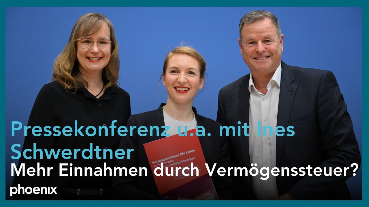 Studie: Mehr Einnahmen durch Vermögenssteuer? Pressekonferenz u.a. mit Ines Schwerdtner
