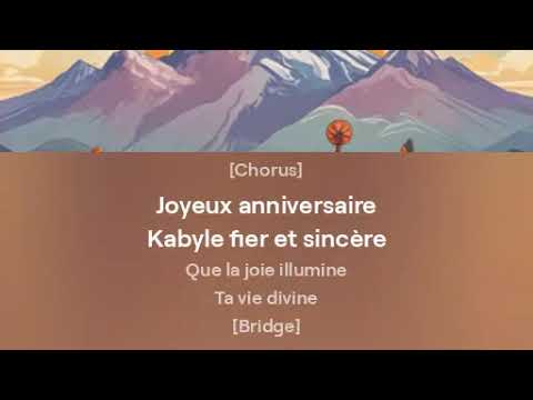 Kabyle Joyeux Anniversaire