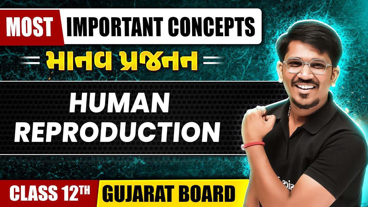 માનવ પ્રજનન HUMAN REPRODUCTION in Gujarati Most Imp Concepts Of Zoology for Class 12th YouTube