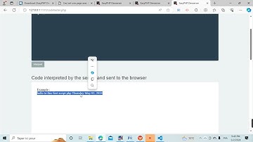 comment installer et lancer mon premier script PHP en utilisant easyPHP