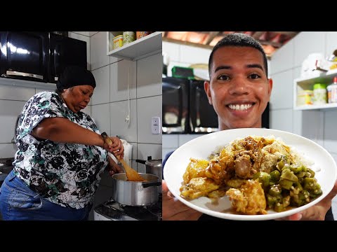 Cozinhando um ALMOÇO paraibano com minha mãe