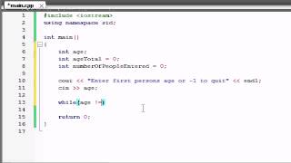 IF C++ Programming Tutorials   20   Sentinel Controlled Program