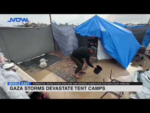 Gaza storms devastate tent camps