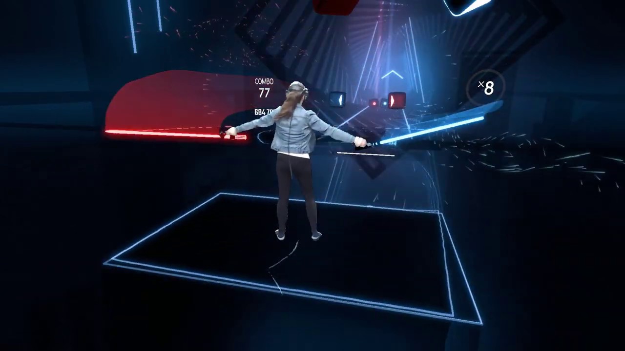 Beat Saber || Angel Voices by Virtual Self || VR Mixed Reality Gameplay ...