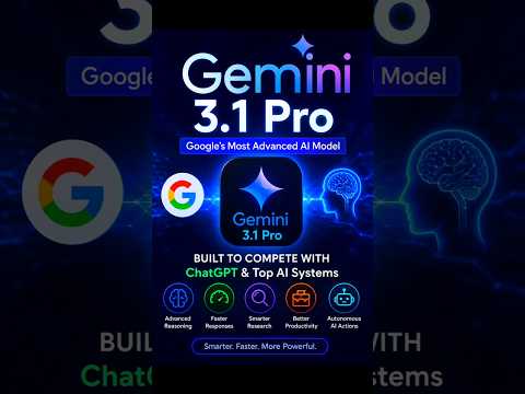 🚀 Gemini 3.1 Pro is here — and Google just leveled up AI. #gemini