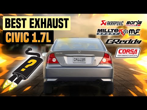 Honda Civic Exhaust Sound 1.7L🔥 Acceleration,Straight Pipe,Turbo,Modified,Upgrade,Review,Magnaflow+