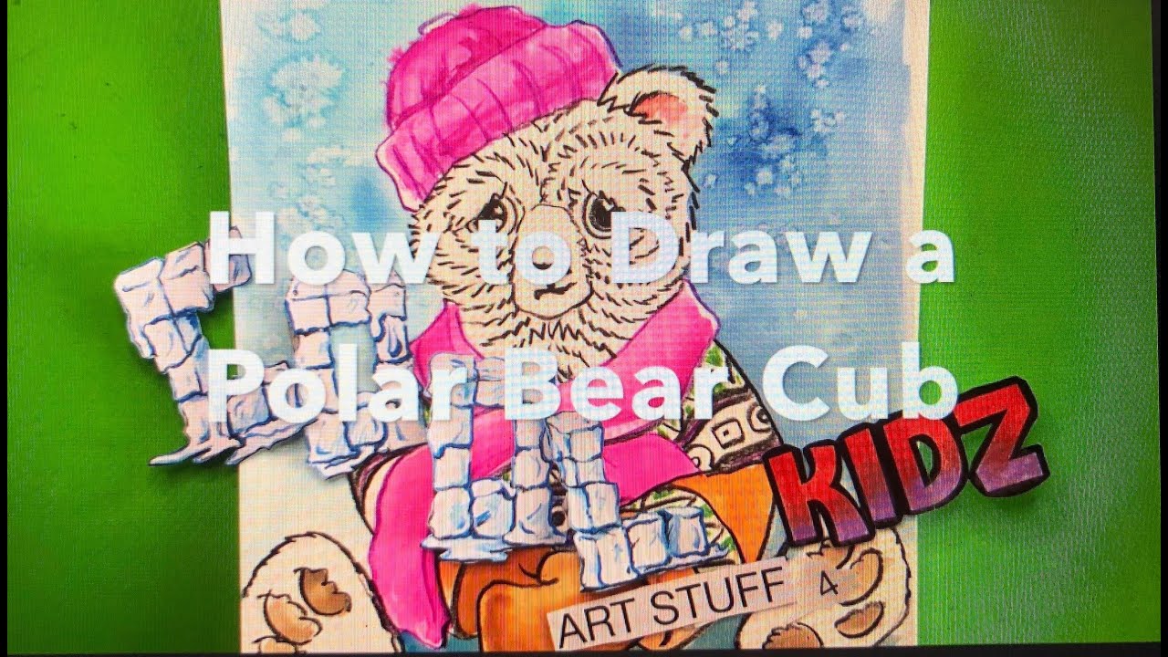 How to draw a cute Polar Bear cub YouTube