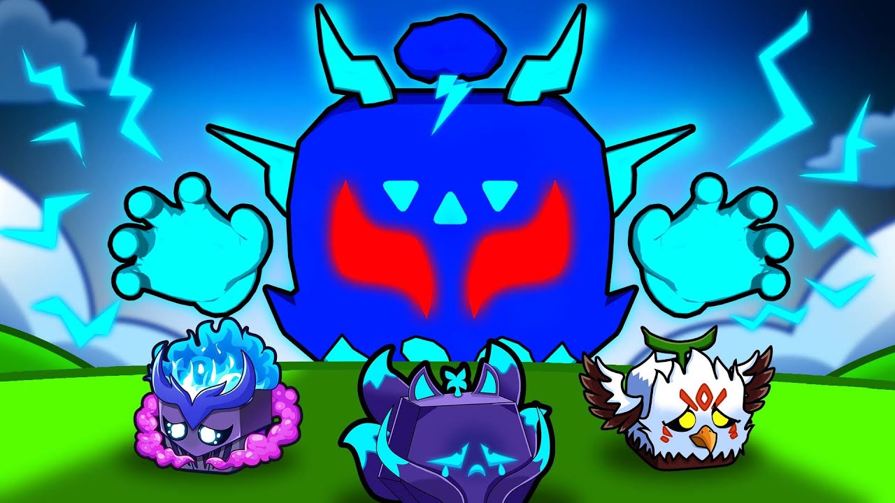 OVERPOWERED Lightning Fruit Vs RANDOM Fruits In Blox Fruits