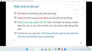 CT296 - PHÂN TÍCH THIẾT KẾ HỆ THỐNG THÔNG TIN - BUỔI 1
