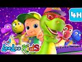 Five Little Dinos &amp; Friends 🦖 Mega Kids Songs Mix | LooLoo Kids Nursery Rhymes