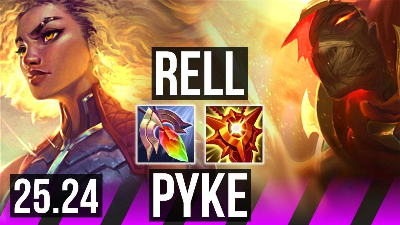 RELL & Corki vs PYKE & Lucian (SUP) | KR Master | 25.24