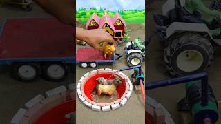 Diy mini tractor video mini water pump science project machine #ytshorts #cartoon  #tractor