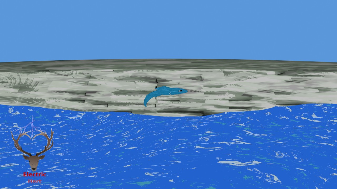 Fish Jumping in Sea - Stop Motion Animation