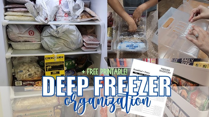 Dollar Tree Deep Freezer Organization