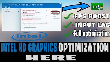 How to Optimize Intel HD Graphics For GAMING & Performance in 2020 The Ultimate FPS Boost GUIDE
