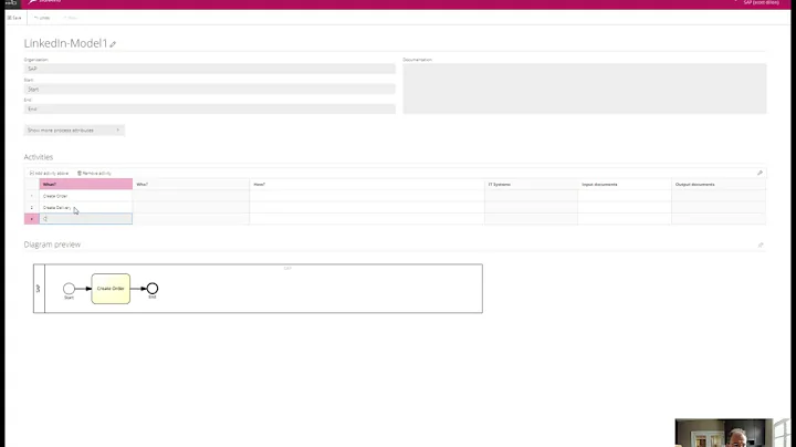Creating Process Models with SAP Signavio - Option 1 of 4