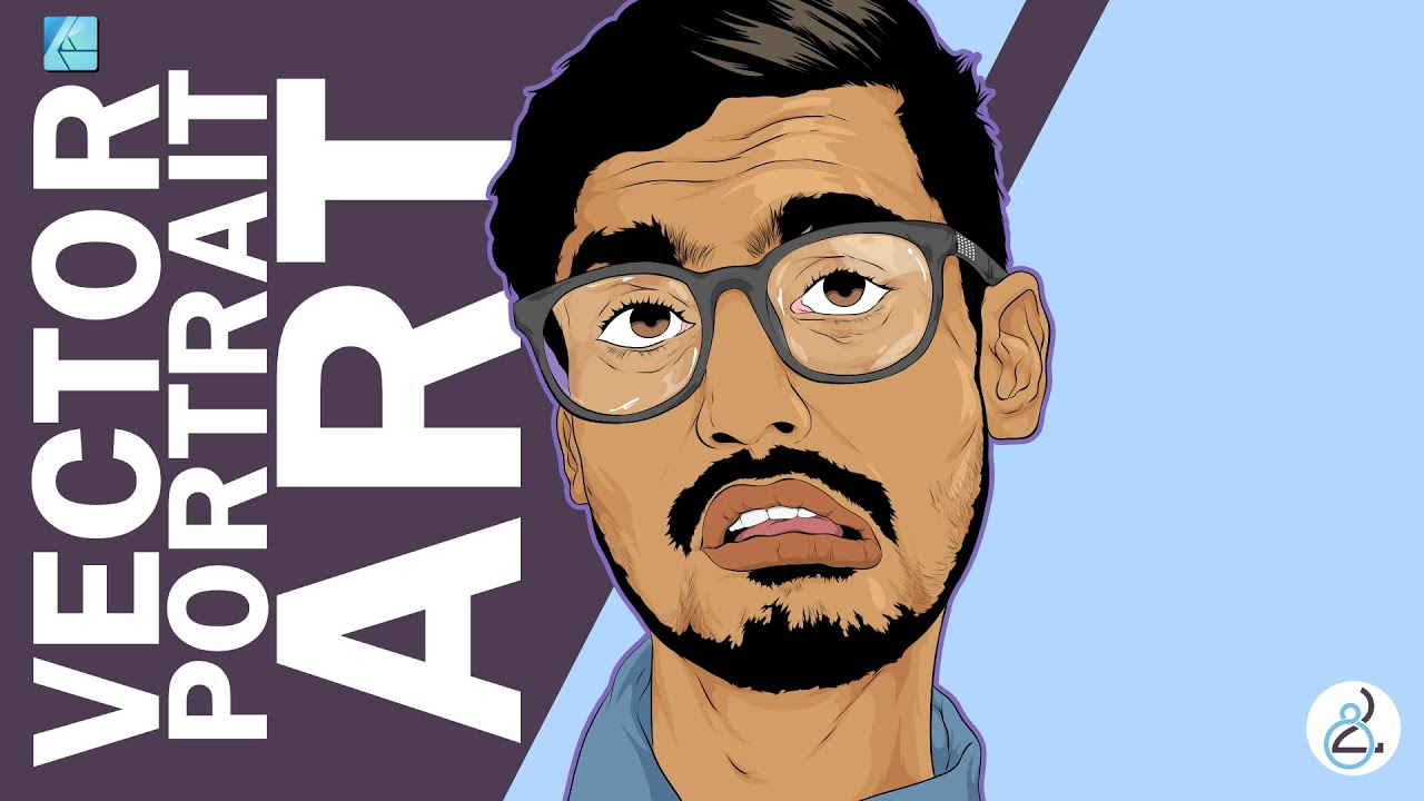 Drawing Vector Portrait Practice Session in Affinity Designer 🎨 - YouTube