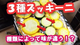 自家製３種ズッキー二を食べ比べ！！