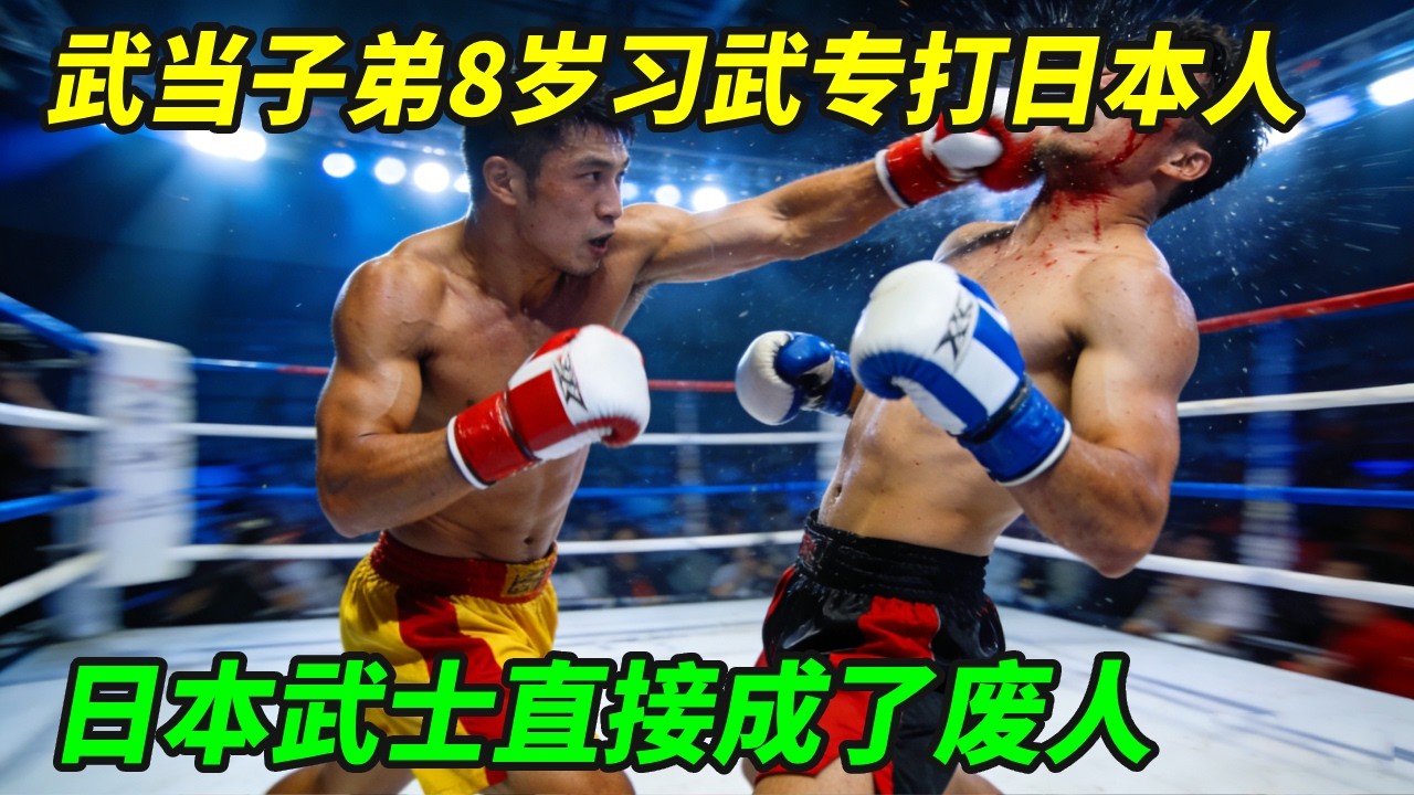 武当子弟8岁习武专打日本人，一时激动下手过重，日本武士直接成了废人！【小野格斗解说】