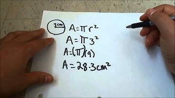 Finding The Area Of A Circle-Math Lesson With 2 Examples