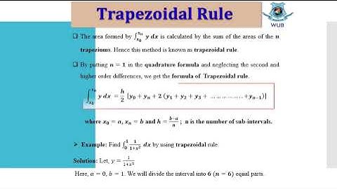 Numerical Methods.Lec 8 Trapezoidal Rule  Simpsons 1 third rule