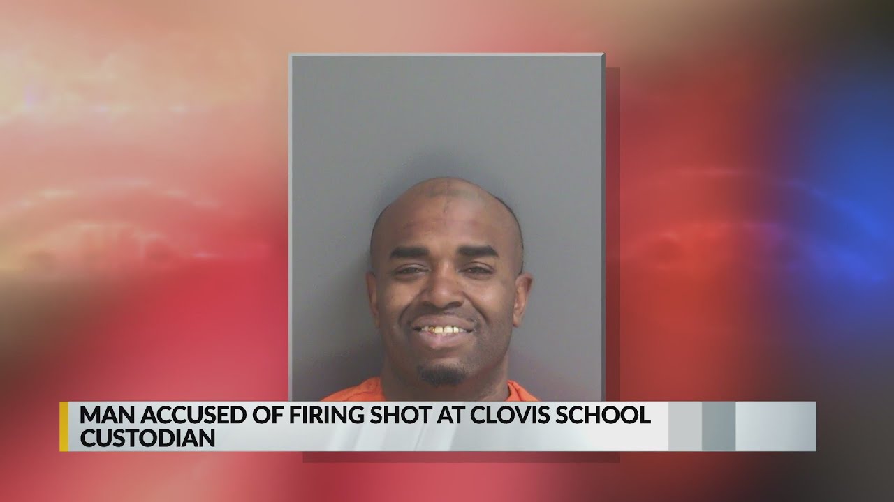 Man accused of firing shot at Clovis school custodian - YouTube