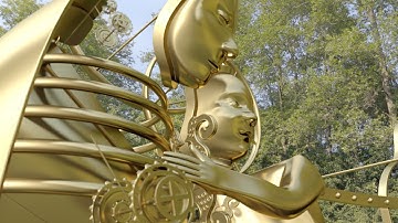 Leith Persevere Motto 3D Model "Steampunk Persevere" Maya Mental Ray render