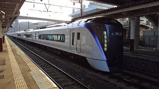 E353系 長モトS210+S116編成 岡谷駅到着～発車 '19.04.06